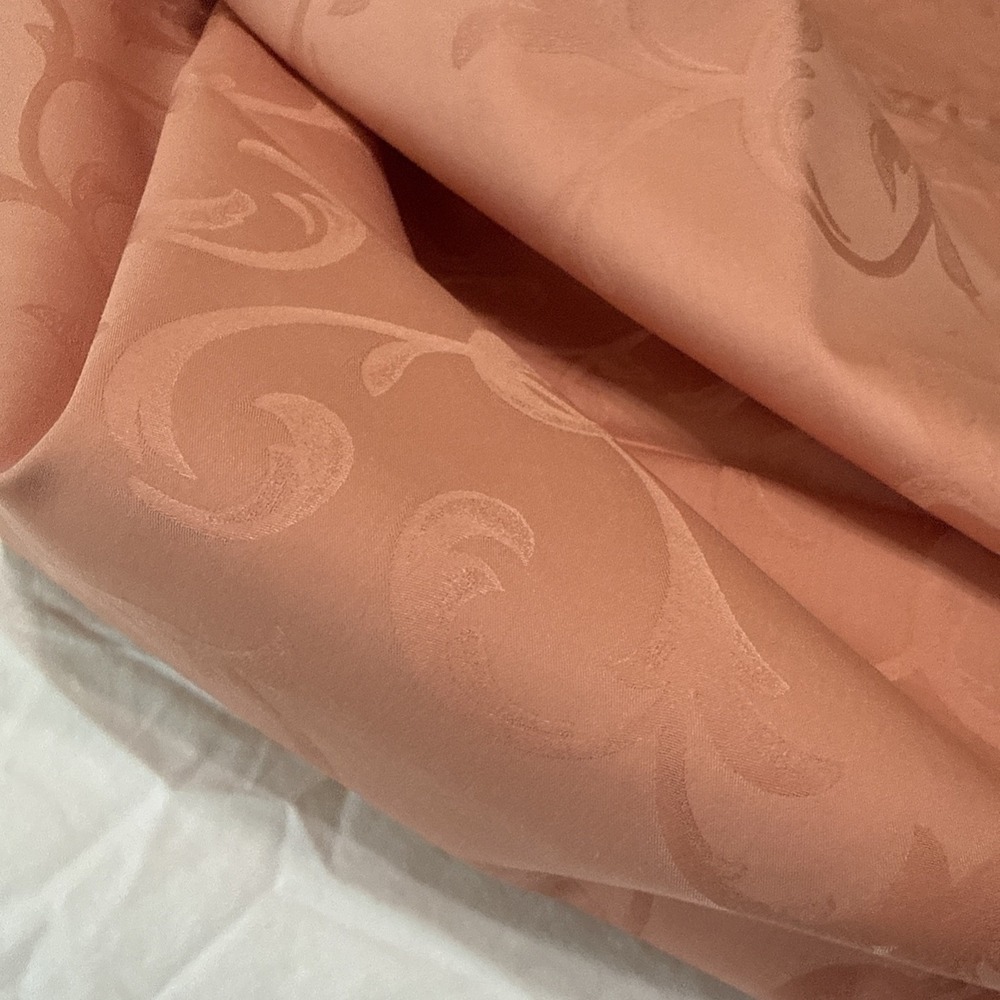 Cuddledown Queen Flat Sheet 400 TC Sateen Jacquard Terracotta Retails $110